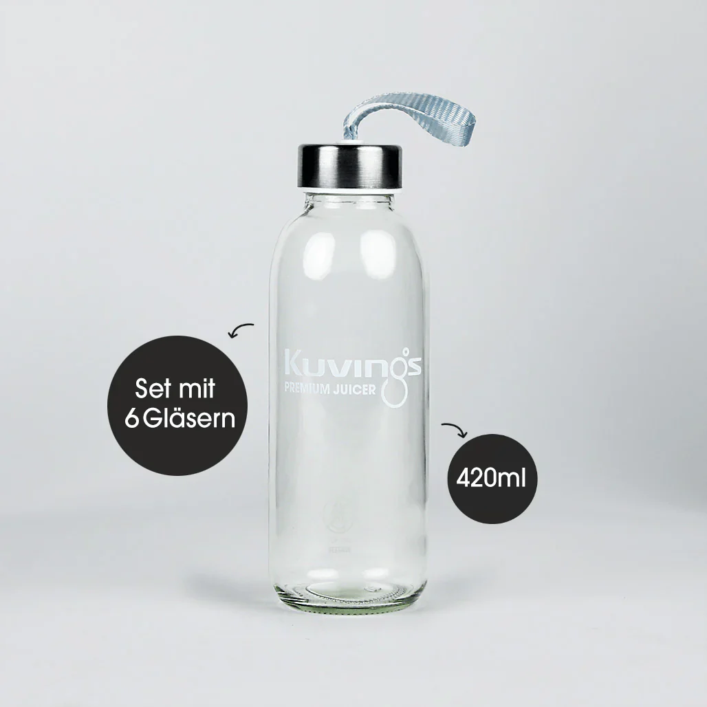 Kuvings Glasflaschen Set (420ml 6 Stück) - Image 3
